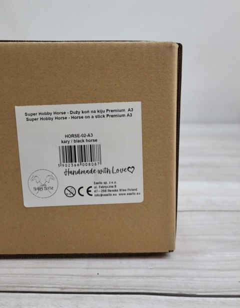 Hobby Horse Duży koń na kiju Premium - kary A3