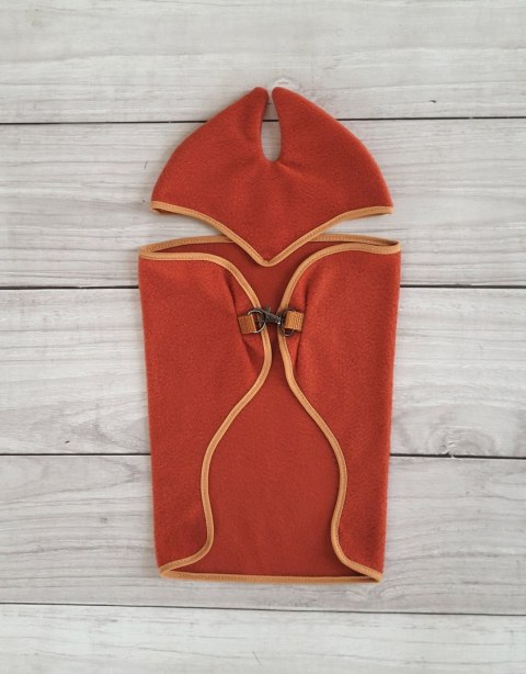 Zestaw dla Hobby Horse A3: polarowa derka + nauszniki - rudy