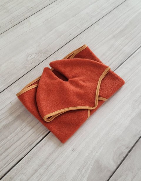 Zestaw dla Hobby Horse A3: polarowa derka + nauszniki - rudy