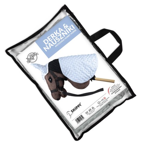Derka i nauszniki Skippi dla Hobby Horse - błękitny - uniwersalny rozmiar Derka i nauszniki Skippi dla Hobby Horse - błękitny - uniwersalny rozmiar