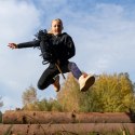 Zestaw Skippi - Hobby Horse czarny i dodatkowy kantar - ciemny zielony