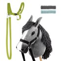 Zestaw Skippi - Hobby Horse szary i dodatkowy kantar - jasny zielony